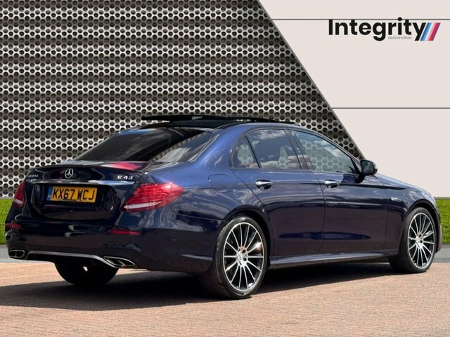 Mercedes-Benz E Class 2017 3.0 E43 V6 Amg Premium Saloon G- KX67WCJ Blue #3