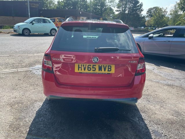 Skoda Fabia 1.2 Tsi Monte Carlo Estate Euro HV65WVB Red #6