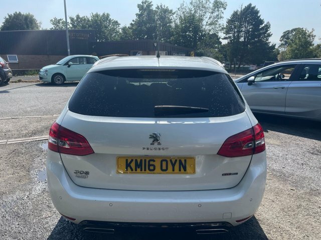 Peugeot 308 SW 1.6 Bluehdi Gt Line Estate Eat Euro 6 White #6