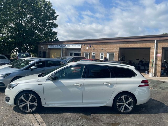 Peugeot 308 SW 1.6 Bluehdi Gt Line Estate Eat Euro 6 White #4