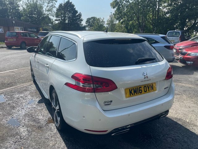 Peugeot 308 SW 1.6 Bluehdi Gt Line Estate Eat Euro 6 White #5