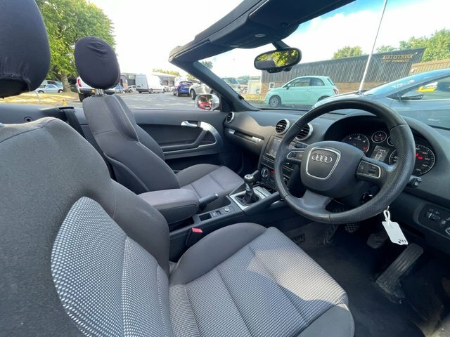Audi A3 Cabriolet Convertible 1.6 Tdi Sport Euro 5 Ss 20126 Black #11