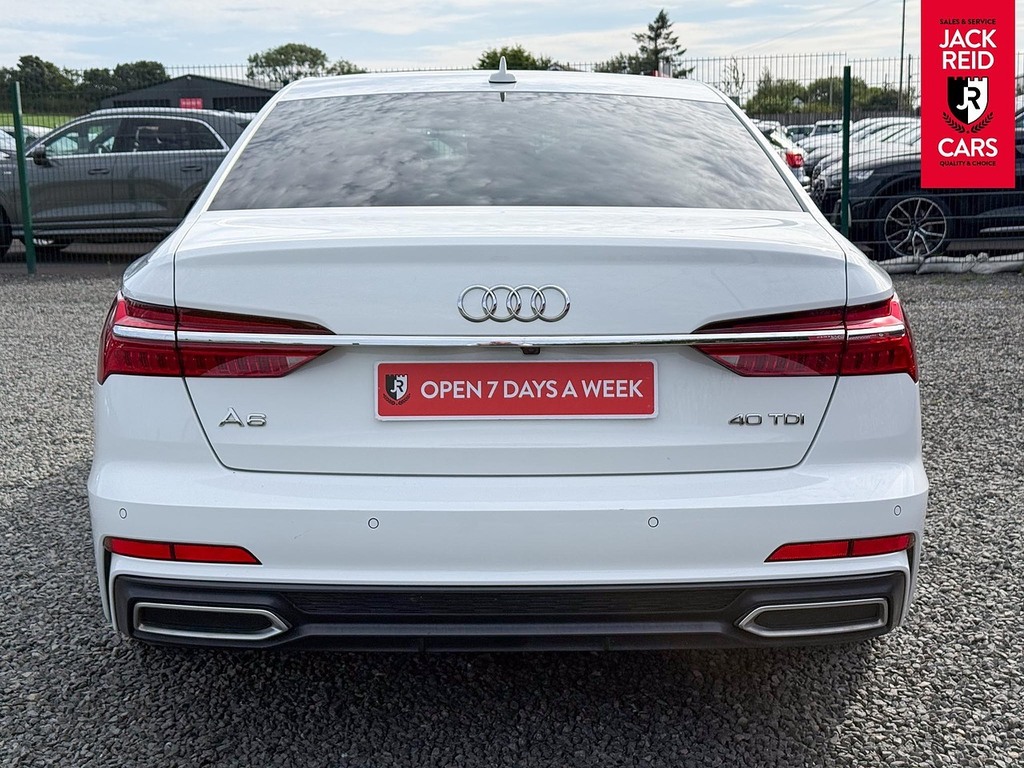 Audi A6 Saloon A6 S Line 40 Tdi MW19EGV White #3