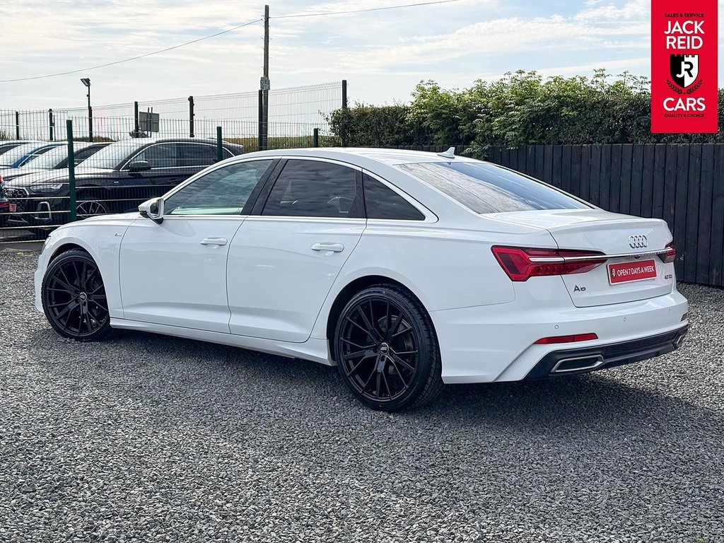 Audi A6 Saloon A6 S Line 40 Tdi MW19EGV White #2