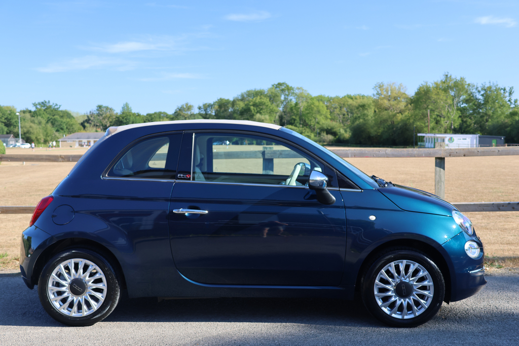 Fiat 500C 1.2 Lounge Convertible Dualogic Euro 6 Blue #2