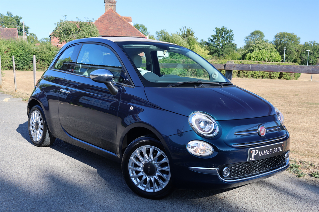 Fiat 500C 1.2 Lounge Convertible Dualogic Euro 6 Blue #4