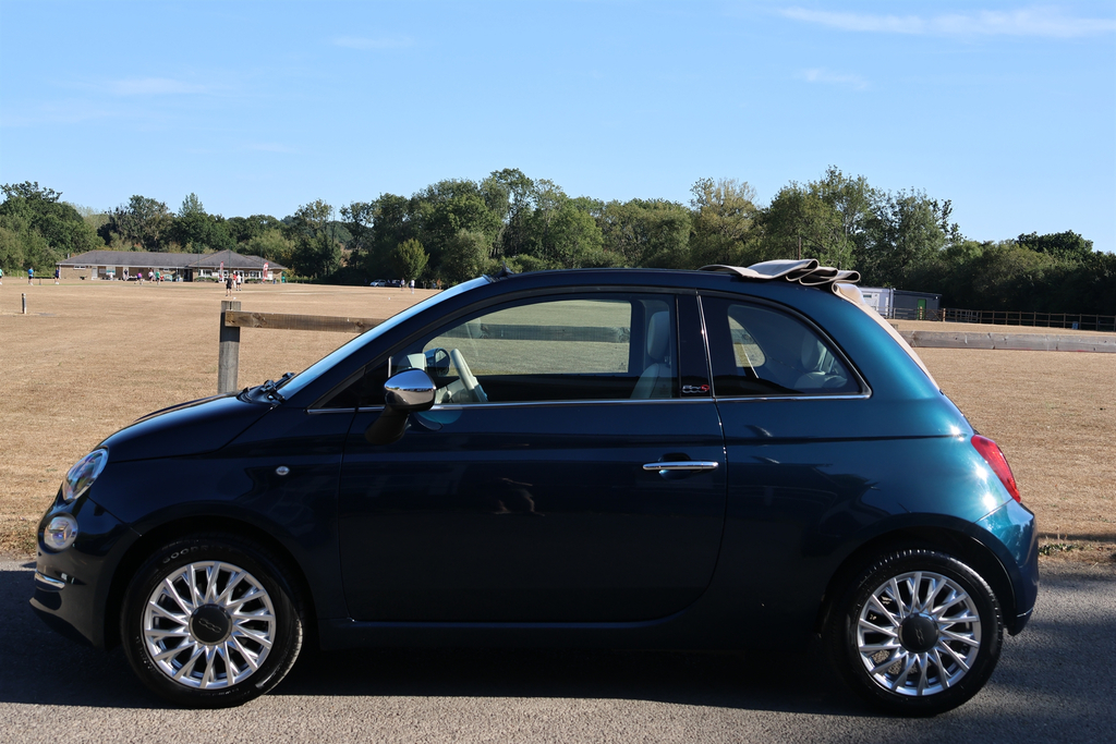 Fiat 500C Convertible 1.2 Lounge Dualogic Euro 6 Ss Blue #10