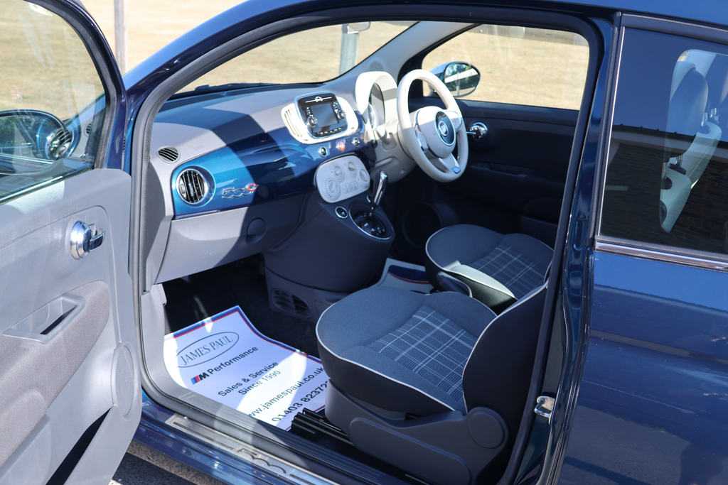 Fiat 500C Convertible 1.2 Lounge Dualogic Euro 6 Ss Blue #23