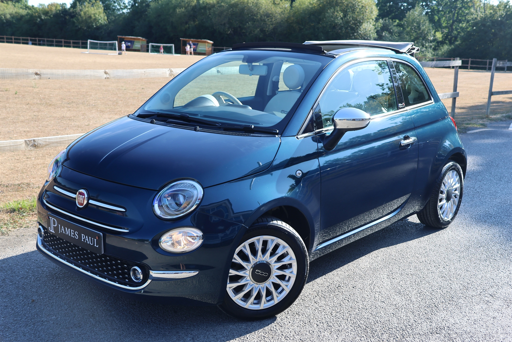 Fiat 500C Convertible 1.2 Lounge Dualogic Euro 6 Ss Blue #11