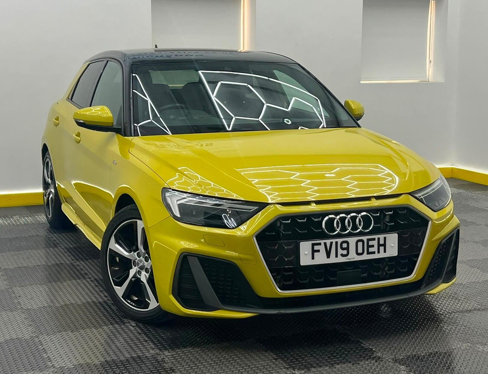 Audi A1 1.0 Tfsi 30 S Line Sportback S Tronic Euro 6 Ss Yellow