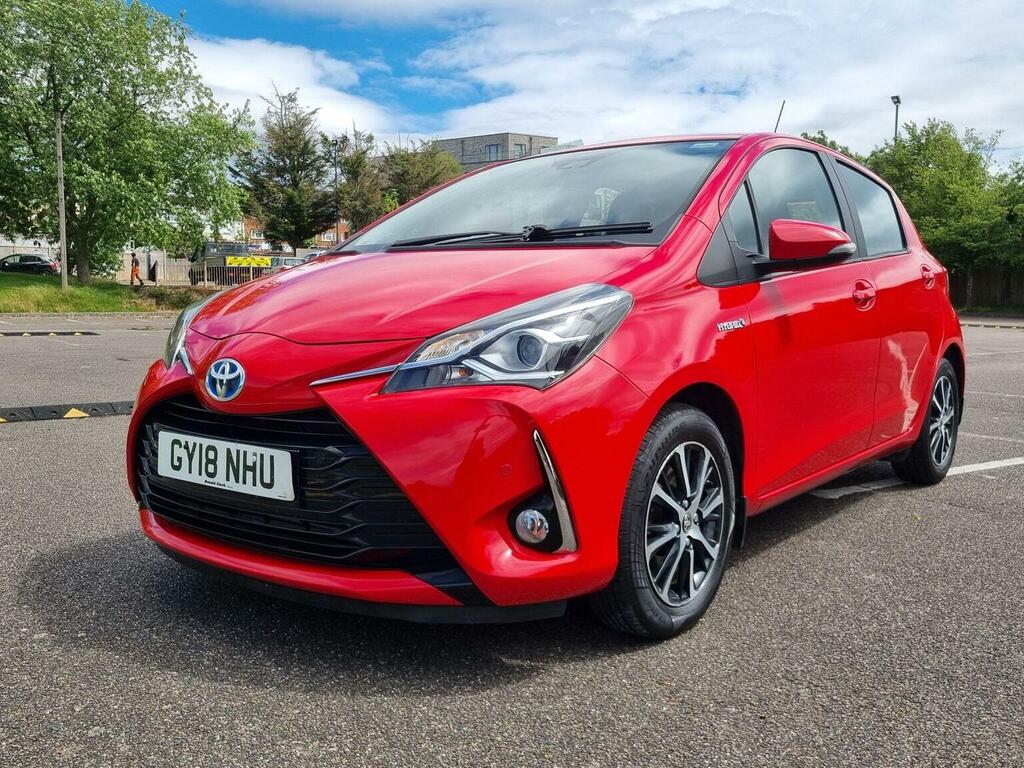 Toyota Yaris Hatchback 1.5 Vvt-h Icon Tech E-cvt Euro 6 Ss 5 GY18NHU Red #5