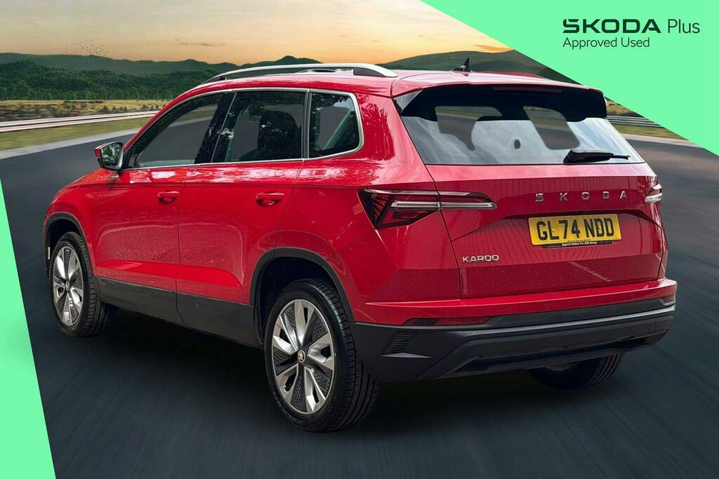 Skoda Karoq 1.5 Tsi Act Se L Suv Dsg GL74NDD Red #3