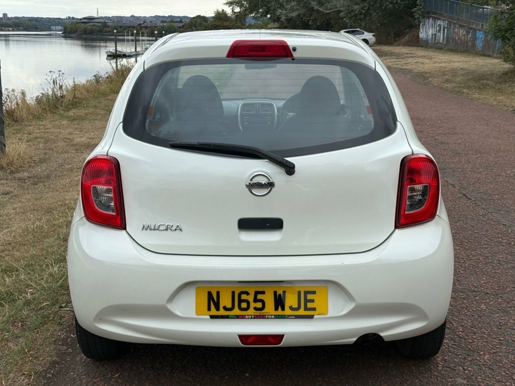 Nissan Micra 1L Visia White #3