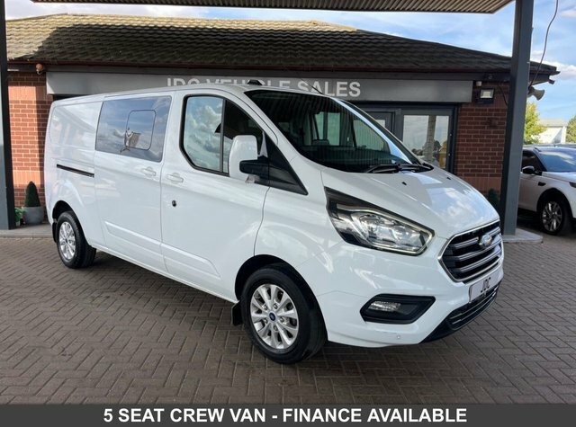 Ford Transit Custom 2022 2.0 300 Ecoblue Limited Crew Van Double Cab 5 White