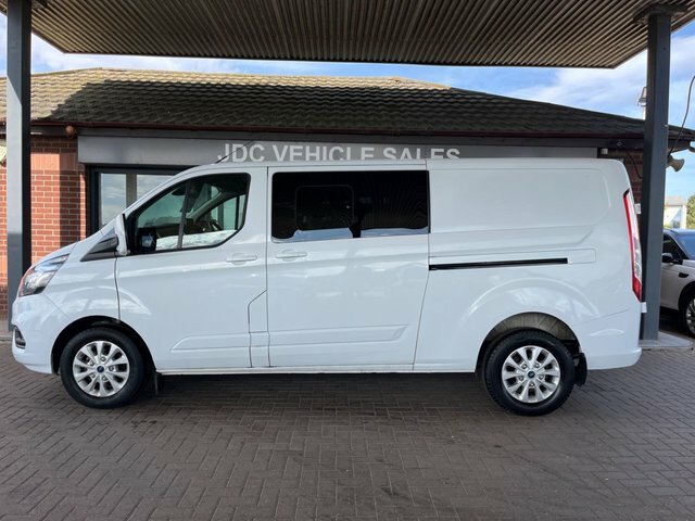 Ford Transit Custom 2022 2.0 300 Ecoblue Limited Crew Van Double Cab 5 White #2