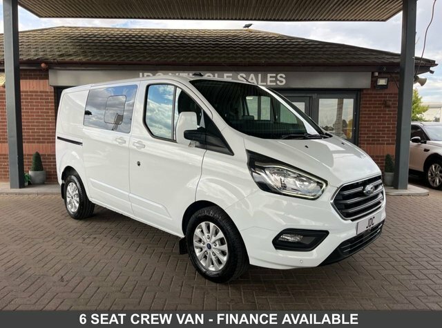 Ford Transit Custom 2023 2.0 300 Ecoblue Limited Crew Van Double Cab 5 White