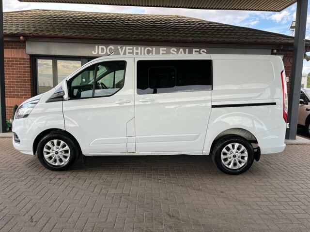 Ford Transit Custom 2023 2.0 300 Ecoblue Limited Crew Van Double Cab 5 White #2