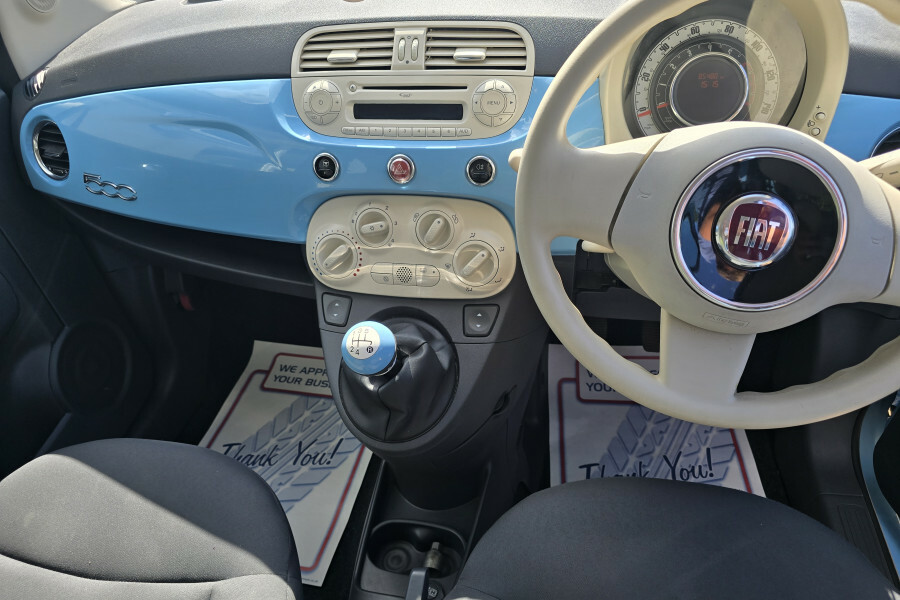 Fiat 500 Hatchback Blue #6