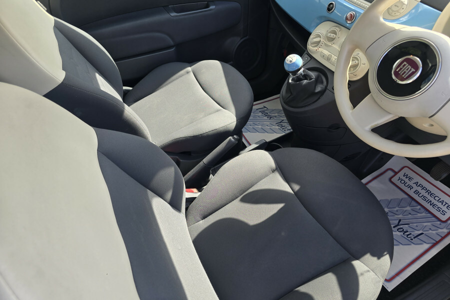 Fiat 500 Hatchback Blue #5