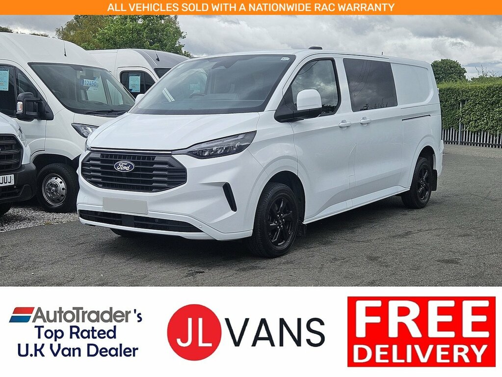 Ford Transit Custom 320 Ecoblue Limited L2h1 Crewcab Euro 6 136Ps 2024 White