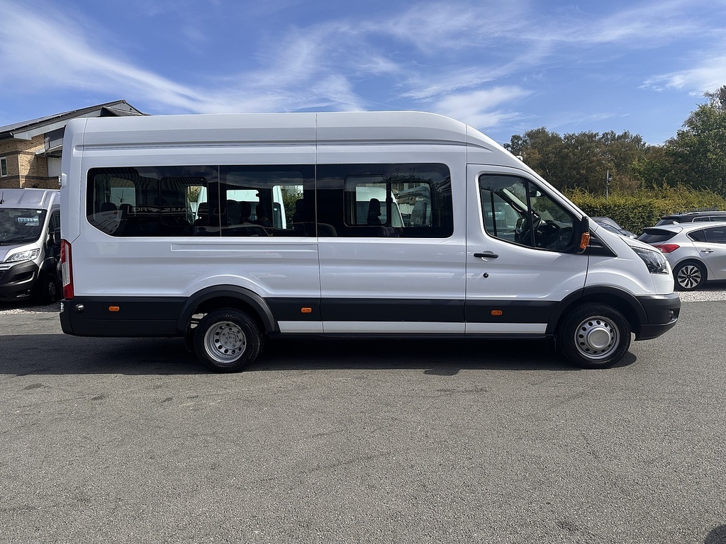 Ford Transit Custom Tdci 460 Trend Minibus L4 H3 17 Seats 125Ps Ac 201 White #4
