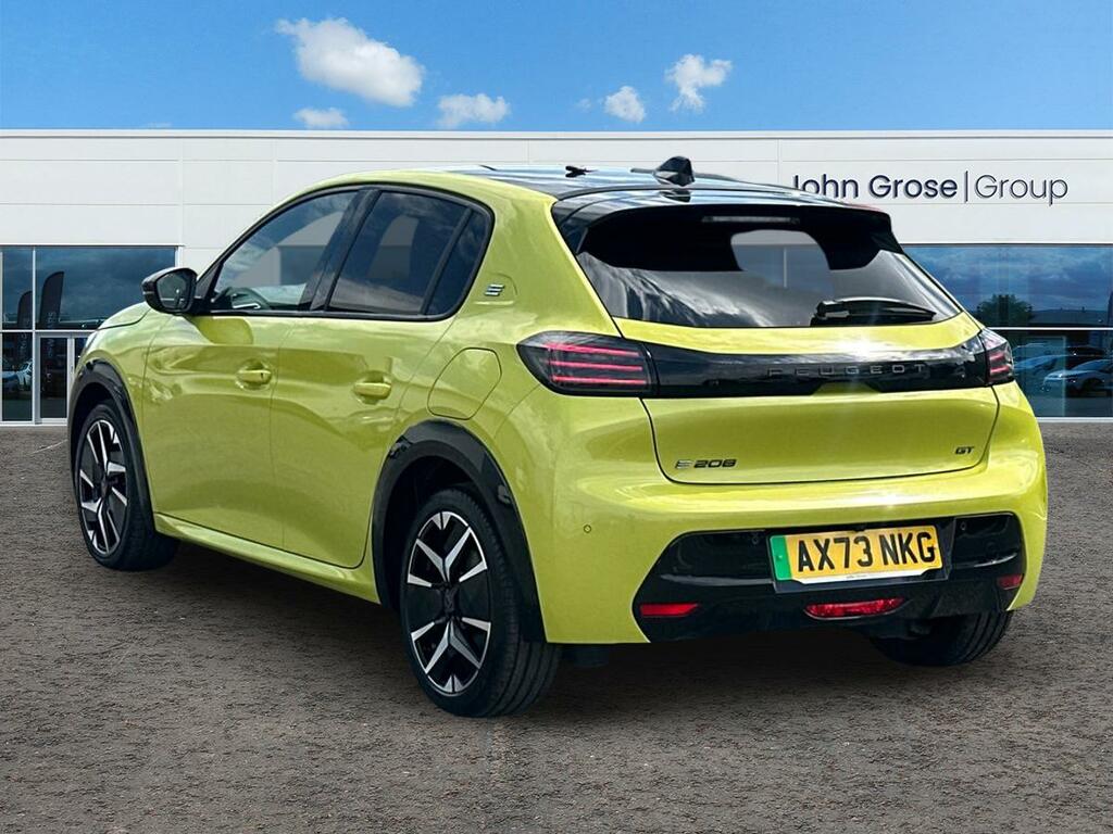 Peugeot e-208 115Kw Gt 51Kwh Hatchback AX73NKG Yellow #5