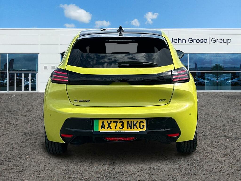 Peugeot e-208 115Kw Gt 51Kwh Hatchback AX73NKG Yellow #4