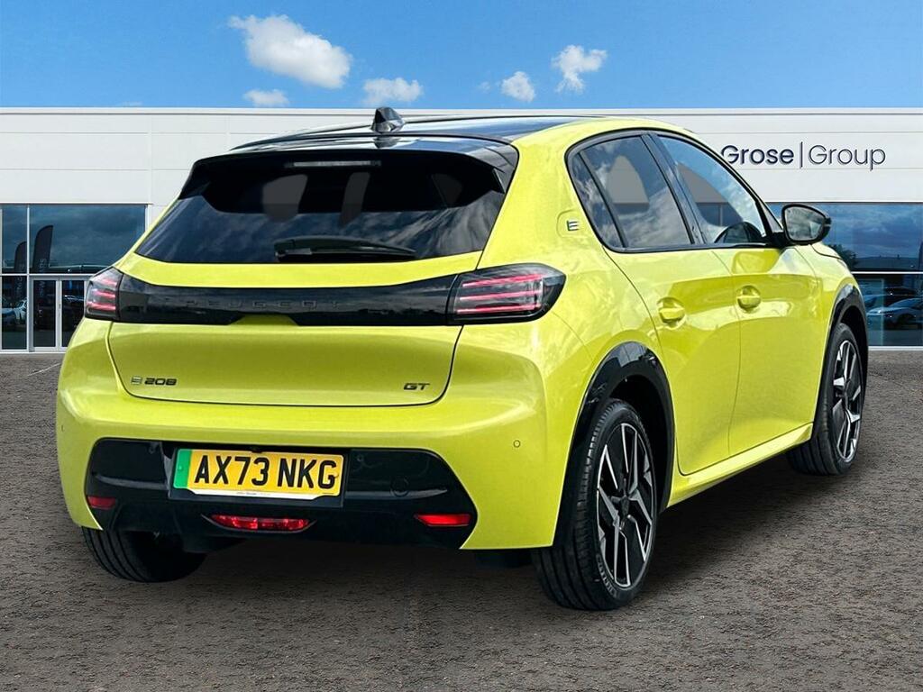 Peugeot e-208 115Kw Gt 51Kwh Hatchback AX73NKG Yellow #3