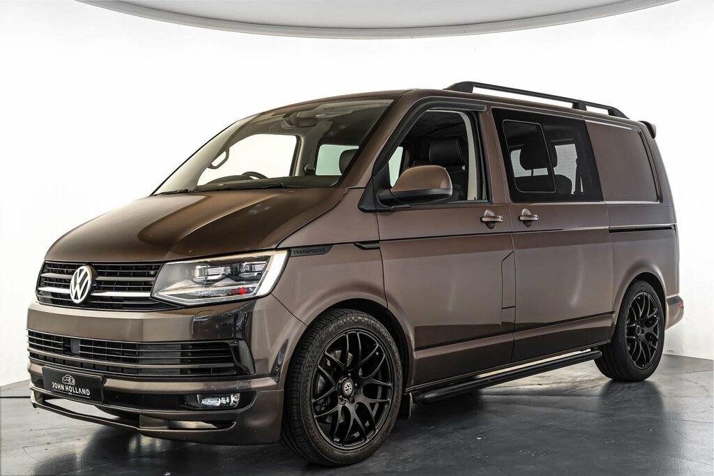 Volkswagen Transporter 2.0 Tdi T32 Bluemotion Tech Highline Kombi Double Brown #6