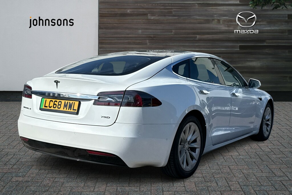 Tesla Model S 241Kw 75Kwh Dual Motor White #5