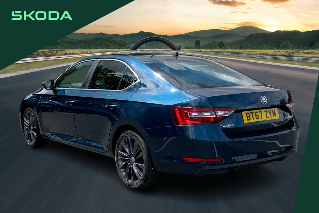 Skoda Superb 2.0 Tdi Cr Se L Executive Dsg 7 Speed Blue #3