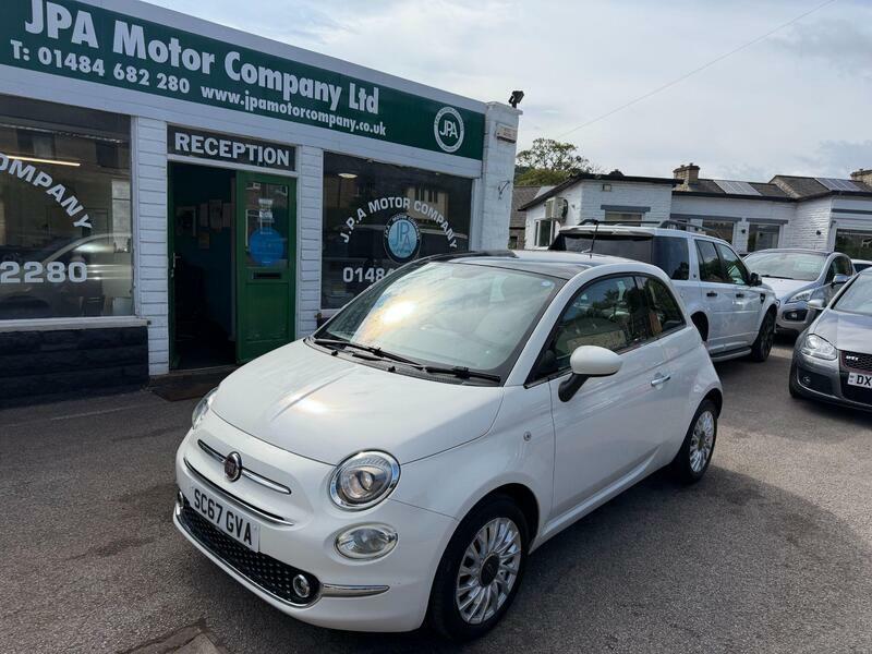 Fiat 500 1.2-lounge-hatchback-3dr-petrol-manual-euro-6-ss SC67GVA White