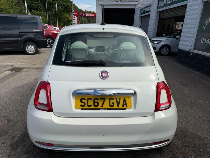 Fiat 500 1.2-lounge-hatchback-3dr-petrol-manual-euro-6-ss SC67GVA White #4
