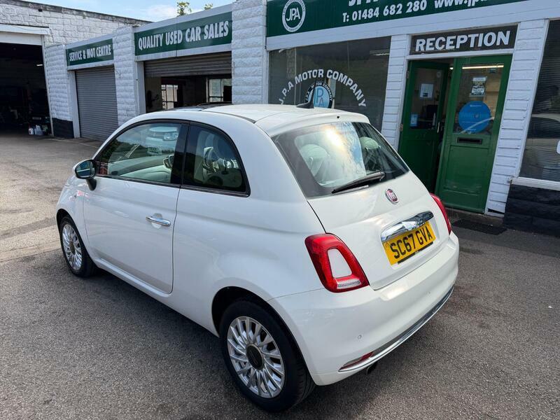 Fiat 500 1.2-lounge-hatchback-3dr-petrol-manual-euro-6-ss SC67GVA White #3