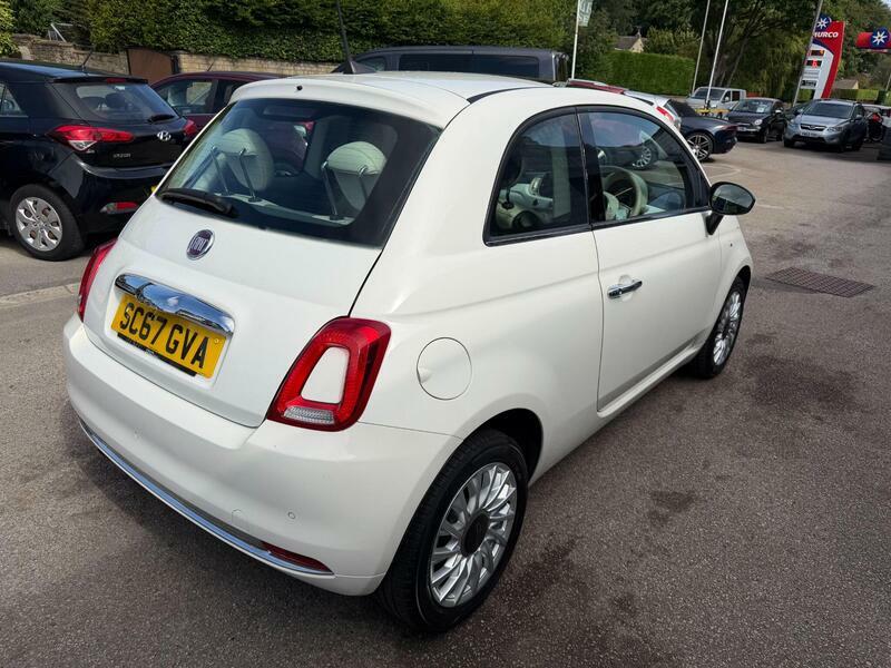 Fiat 500 1.2-lounge-hatchback-3dr-petrol-manual-euro-6-ss SC67GVA White #5