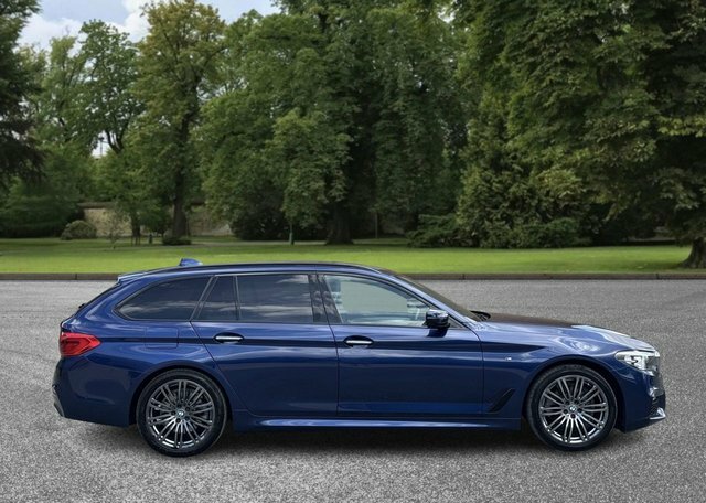 BMW 5 Series 2018 2.0 520D M Sport Touring Xdri NJ68XPT Blue #3