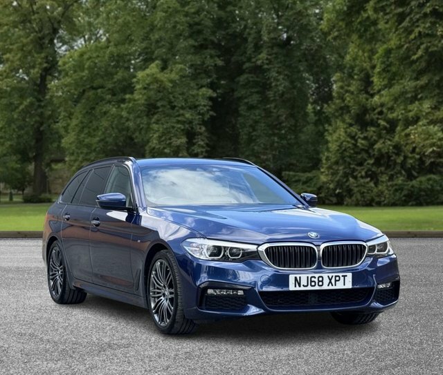 BMW 5 Series 2018 2.0 520D M Sport Touring Xdri NJ68XPT Blue