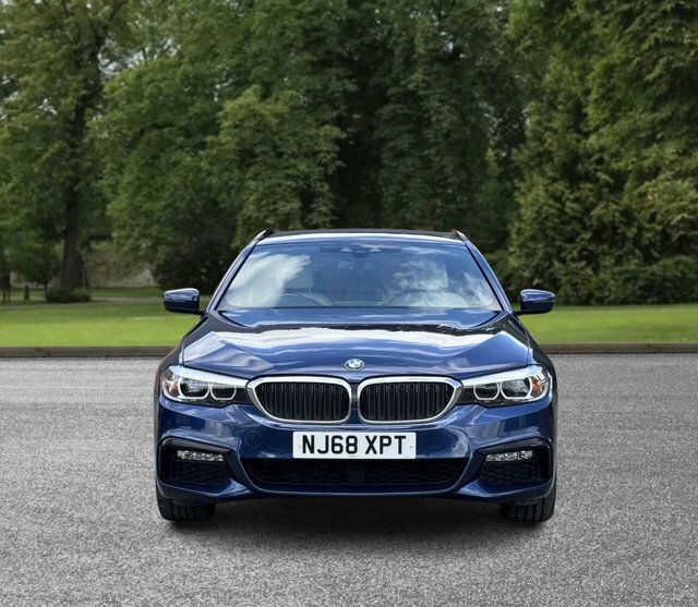 BMW 5 Series 2018 2.0 520D M Sport Touring Xdri NJ68XPT Blue #6