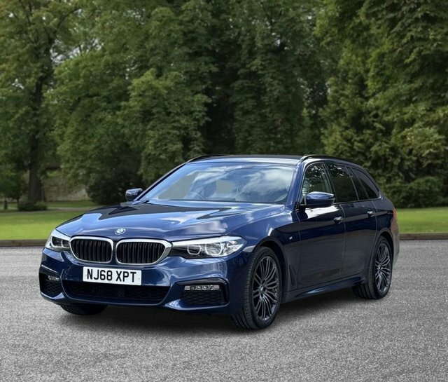 BMW 5 Series 2018 2.0 520D M Sport Touring Xdri NJ68XPT Blue #2