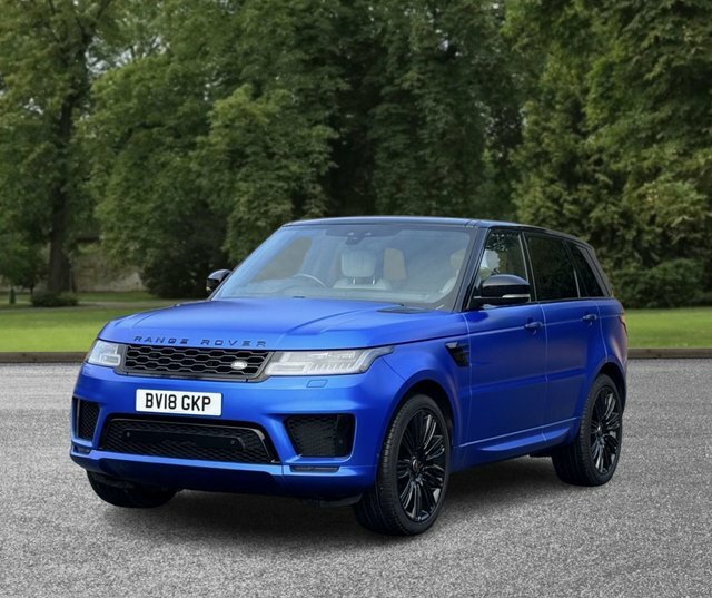 Land Rover Range Rover Sport 2018 3.0 Sd V6 Dynamic Suv Diese BV18GKP Blue #2