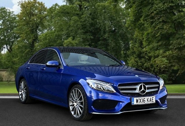 Mercedes-Benz C Class 2016 2.1 C300dh Amg Line Premium Plus Saloon Blue