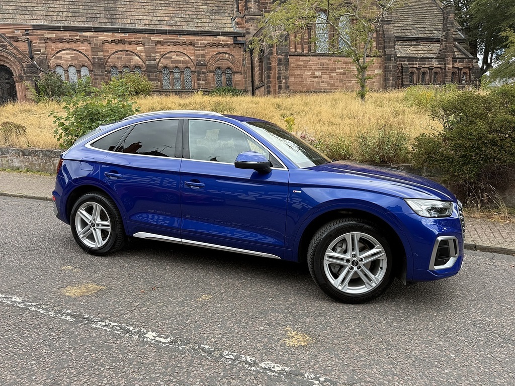 Audi Q5 2.0 Tdi 40 S Line Sportback S Tronic Qu Blue #2