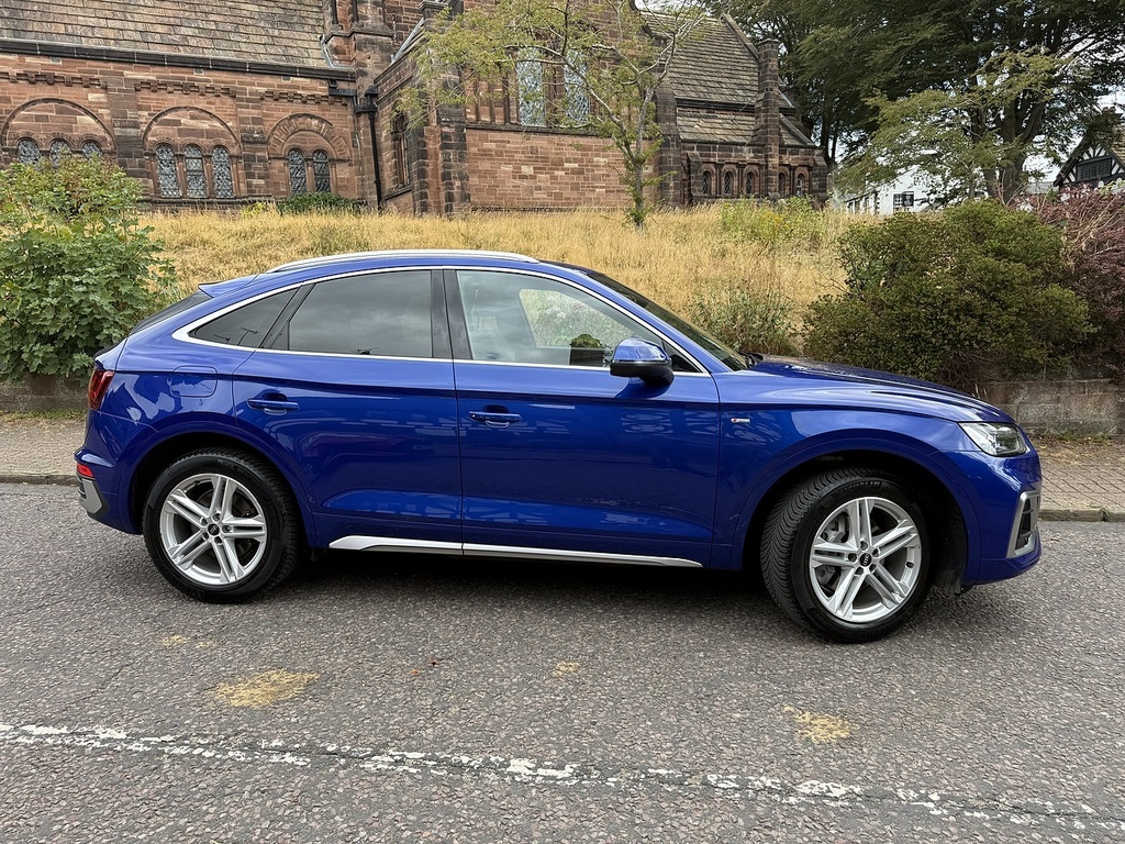 Audi Q5 2.0 Tdi 40 S Line Sportback S Tronic Qu Blue #4