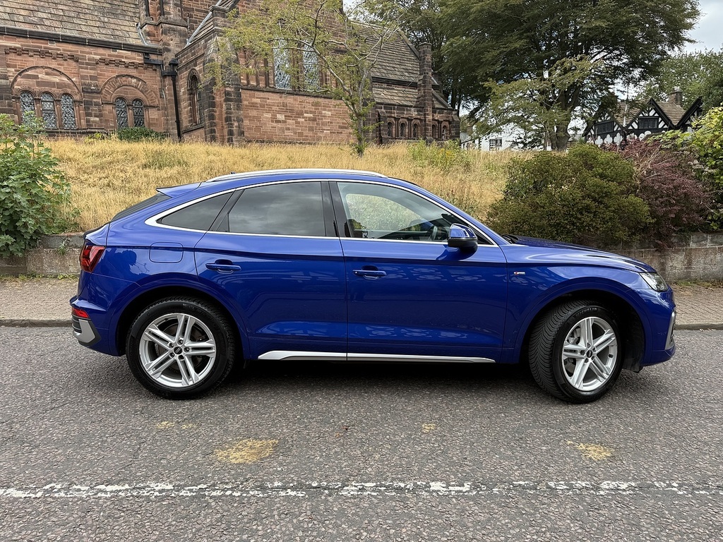 Audi Q5 2.0 Tdi 40 S Line Sportback S Tronic Qu Blue #5