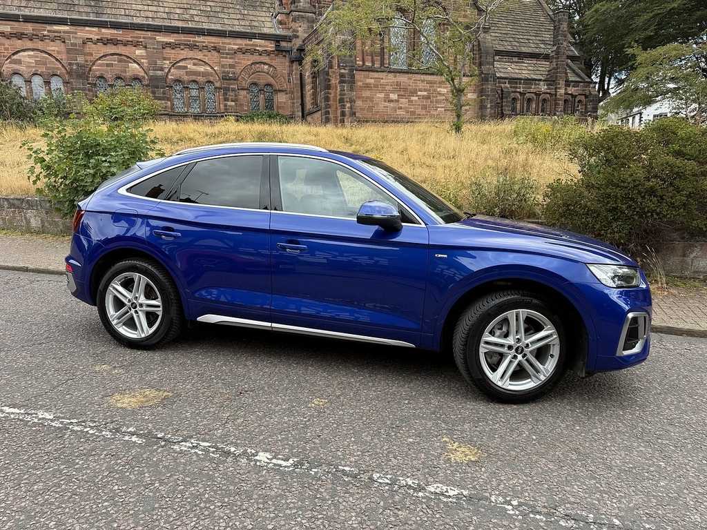 Audi Q5 2.0 Tdi 40 S Line Sportback S Tronic Qu Blue #3
