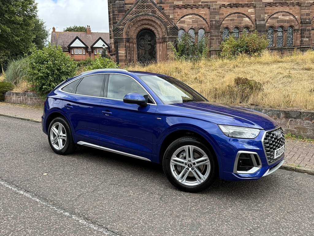 Audi Q5 2.0 Tdi 40 S Line Sportback S Tronic Qu Blue