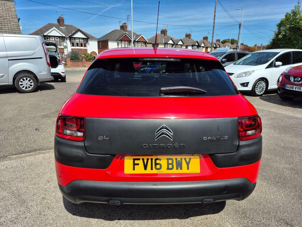 Citroen C4 Cactus 1.6 Bluehdi Flair Euro 6 Red #4