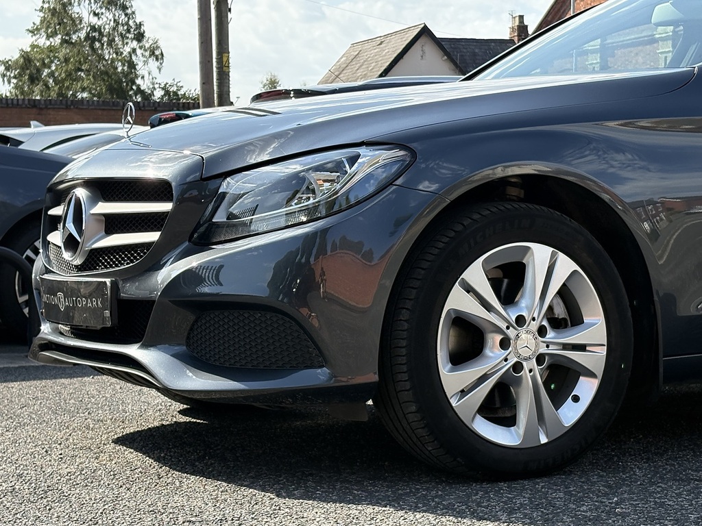 Mercedes-Benz C Class Saloon 2.1 C220 Bluetec Amg Line G-tronic Euro 6 Black #45