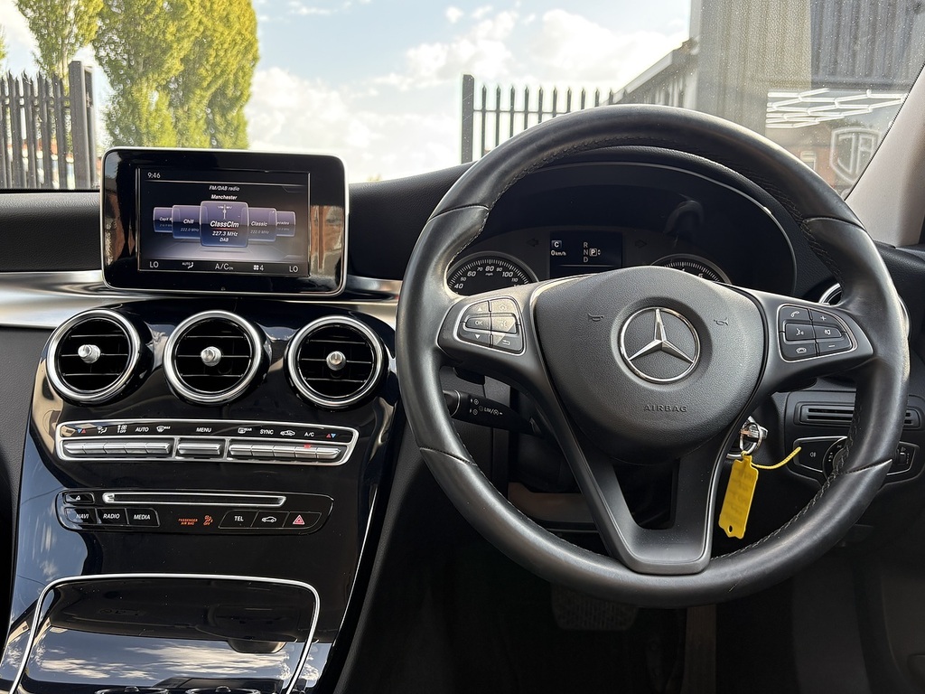 Mercedes-Benz C Class Saloon 2.1 C220 Bluetec Amg Line G-tronic Euro 6 Black #20