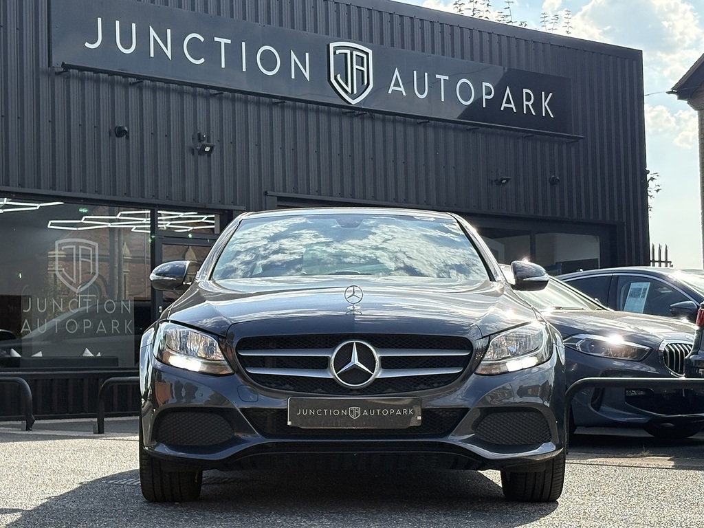 Mercedes-Benz C Class Saloon 2.1 C220 Bluetec Amg Line G-tronic Euro 6 Black #8
